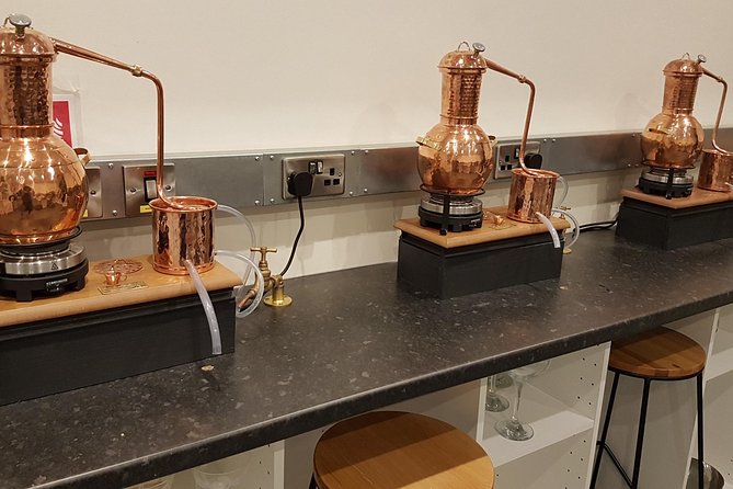 Distill a bottle of Gin on mini copper stills - A micro gin class in Edinburgh, built around your recipe