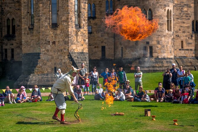 Edinburgh: Alnwick Castle & The Borders Hogwarts Filming Location - Bamburgh stop: quick castle views and seaside air
