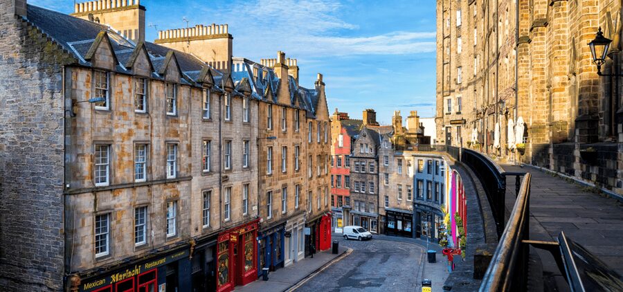 Edinburgh: Old Town Walking Tour with an APP - Grassmarket Square: lively now, darker roots behind it