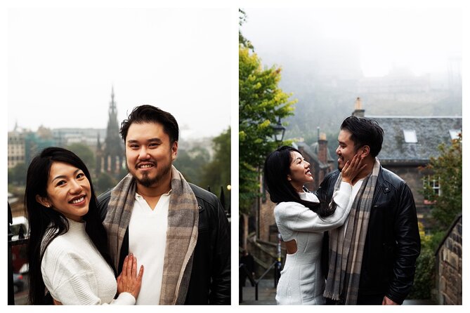 Edinburgh Photoshoot for Couples, Families & Solo Travellers - Old Town stop near Tolbooth Kirk: iconic Edinburgh in one hour
