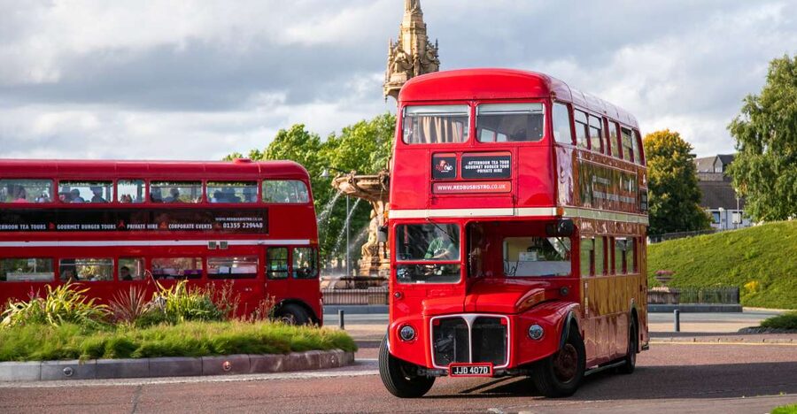 Edinburgh: Vintage Bus Tour with Afternoon Tea or Gin - A vintage Routemaster bus tour that turns tea time into a city experience