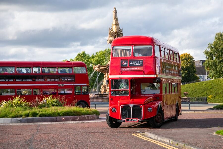 Edinburgh: Vintage Bus Tour with Afternoon Tea or Gin - The first 10 minutes: prosecco welcome and how the service runs