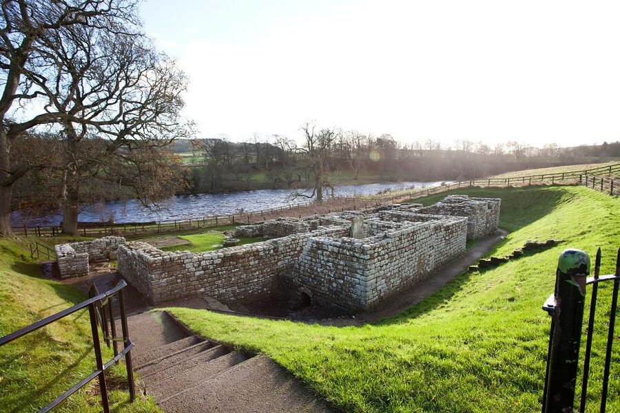 Hadrian's Wall: Chesters Roman Fort and Museum Entry Ticket - Headquarters, courtyard, hall, and the regimental shrine
