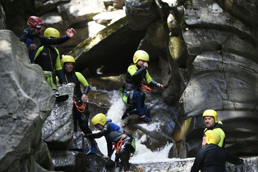 Perthshire: Gorge Walking - Calvine Gorge at Nae Limits: a splashy half-day in Perthshire