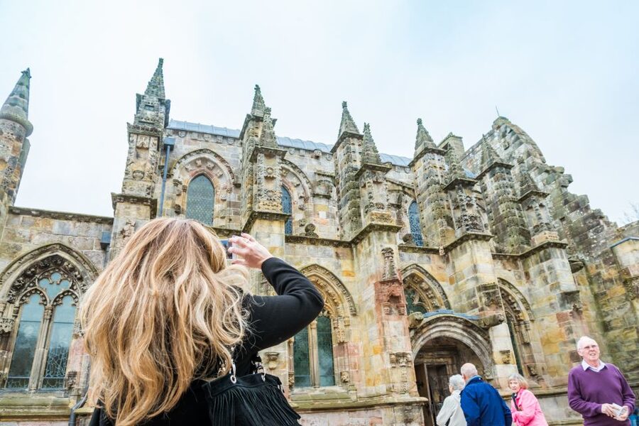 Rosslyn Chapel and Hadrian's Wall Small Group Day Tour - Jedburgh Abbey Photos on the Return to Edinburgh