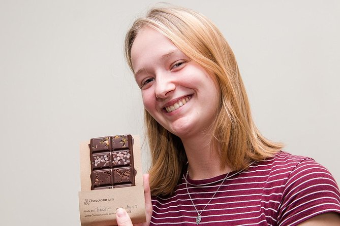 The Chocolatarium Chocolate Tour Experience in Edinburgh - Making your own bar at the workshop table